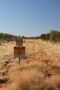 Pipeline near to Nolans Bore rare-earth deposit, Northern Territory, Australia.